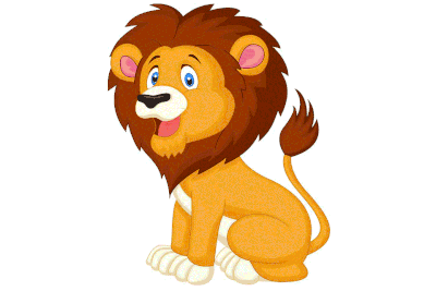 Exemplo de efeito de zoom do Animate CC com um leão
