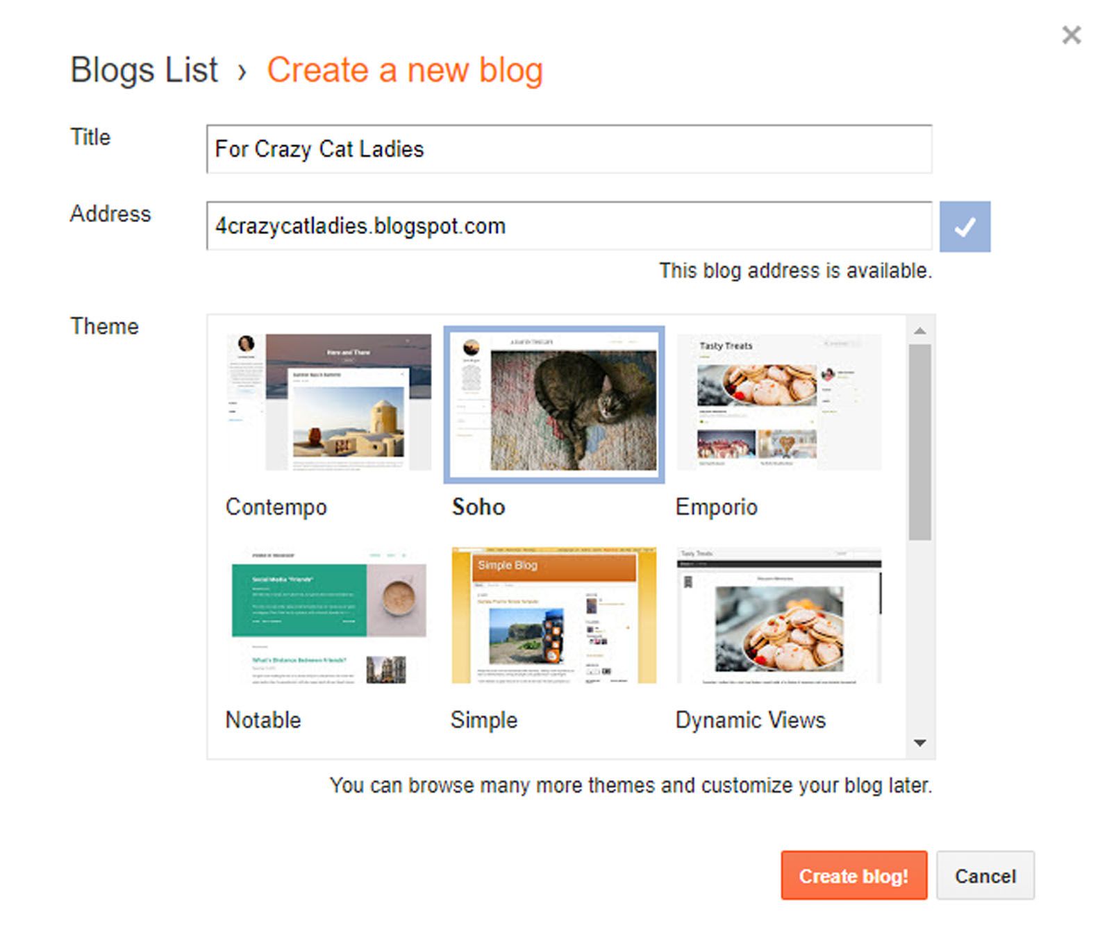 Nova interface de blog no Blogger