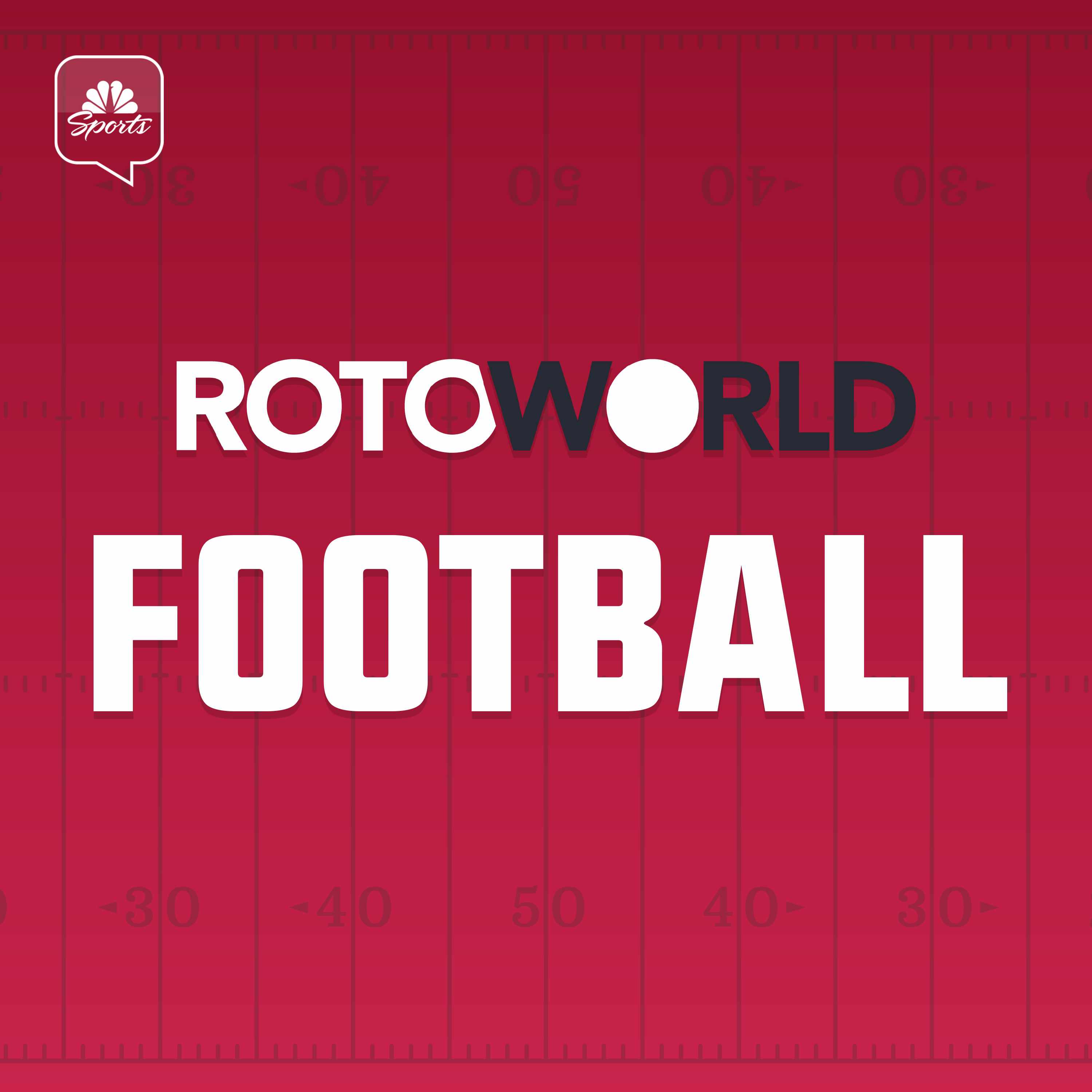 O logotipo do podcast de futebol da RotoWorld