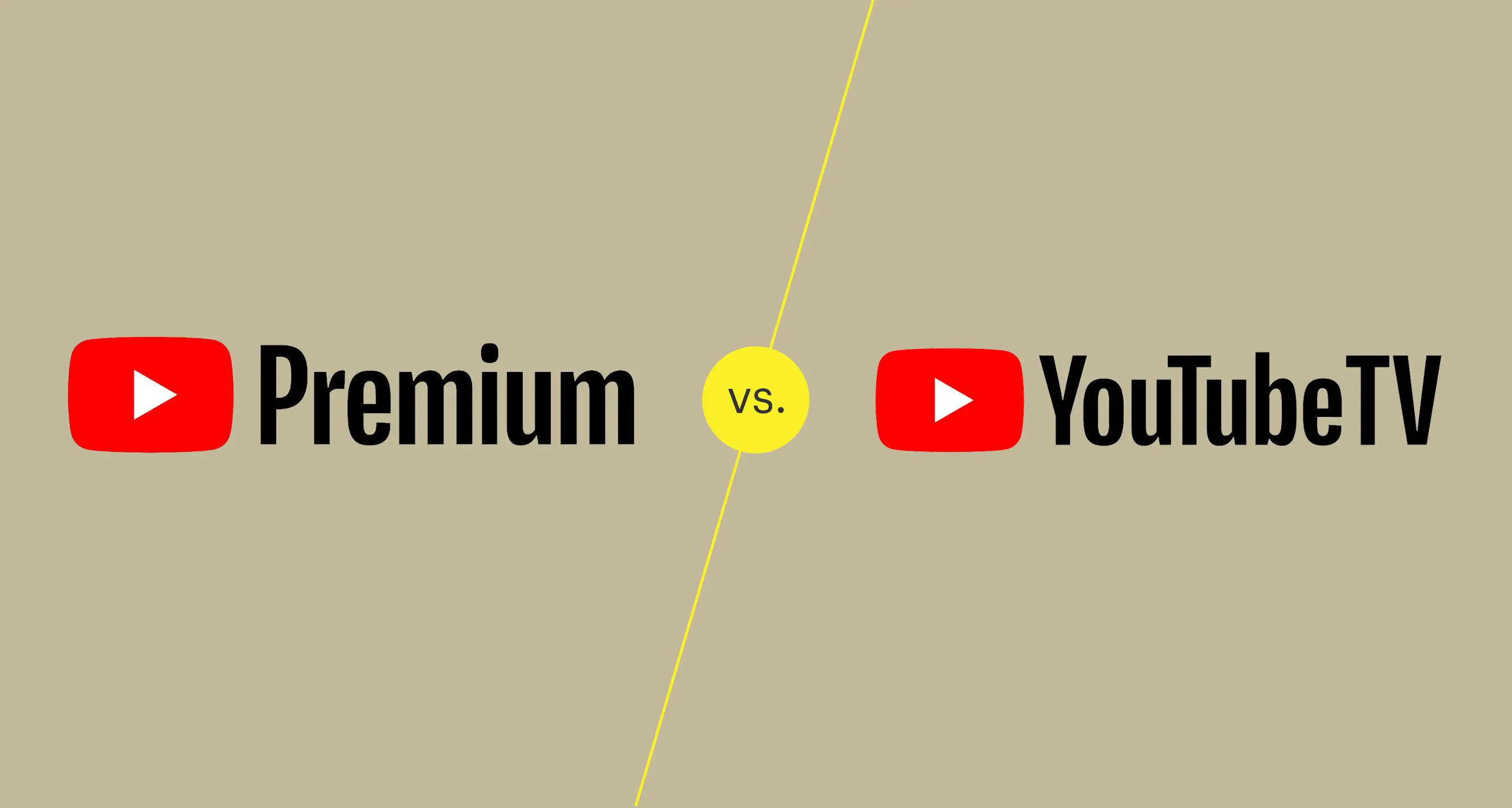 Logotipos do YouTube Premium e YouTube TV