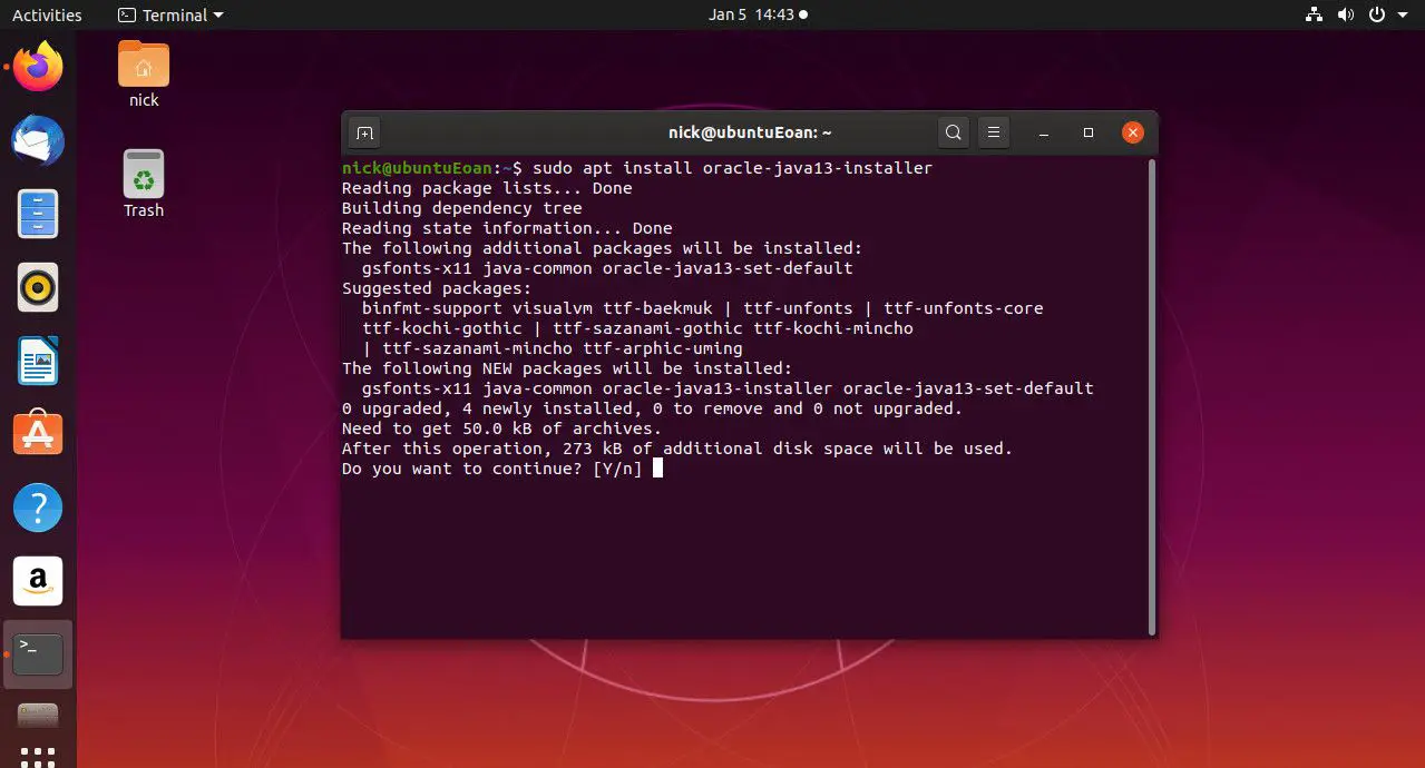 Ubuntu instala Oracle Java