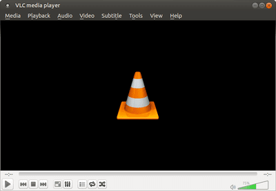 VLC Media Player 2.1.6 em execução no Ubuntu MATE