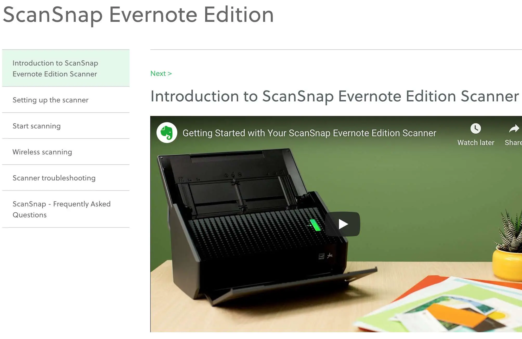Usando o ScanSnap Evernote Edition