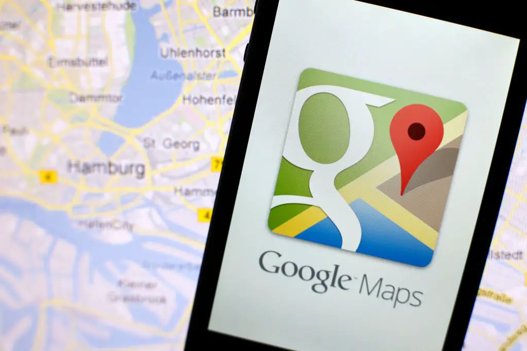 Aplicativo do Google Maps no iPhone
