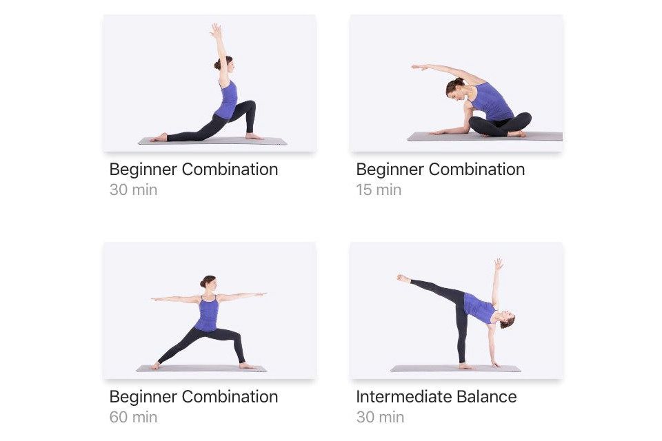 Aplicativo de treino Yoga Studio