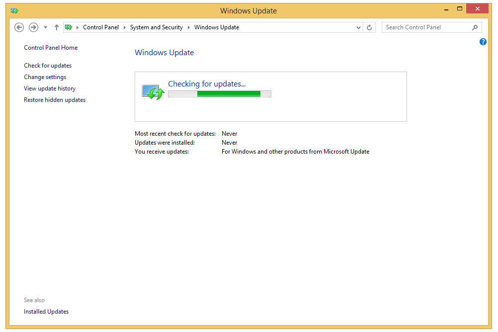 Windows Update no Windows 8
