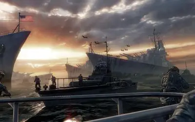 Navios de batalha se acumulando em Call of Duty: Black Ops