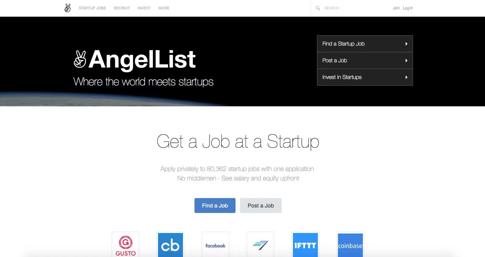 Site AngelList.com