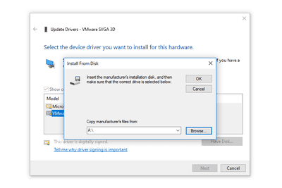 Captura de tela do Assistente de atualização de driver no Windows 10