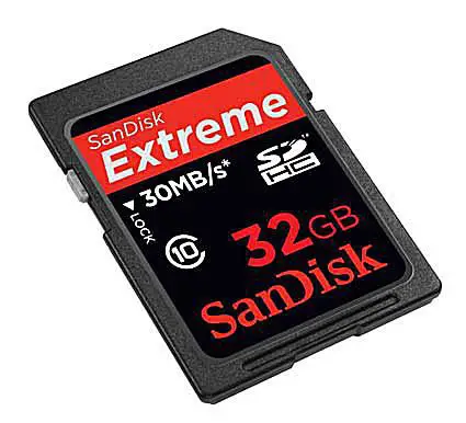 Cartão de memória flash SanDisk