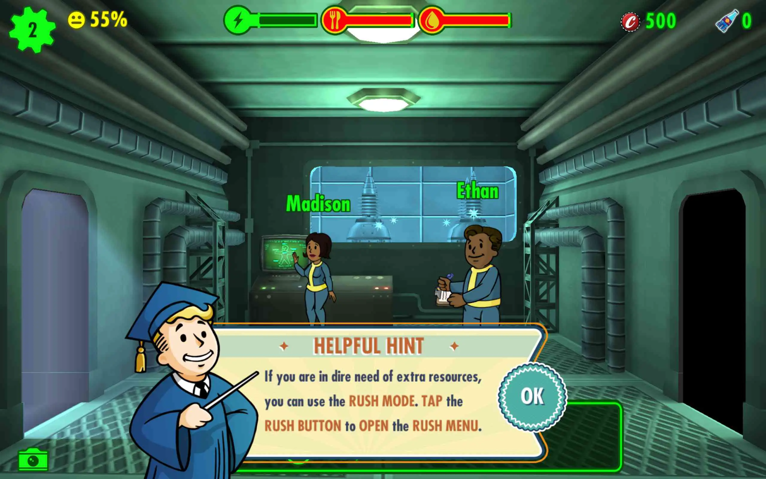 Captura de tela do Fallout Shelter para Android