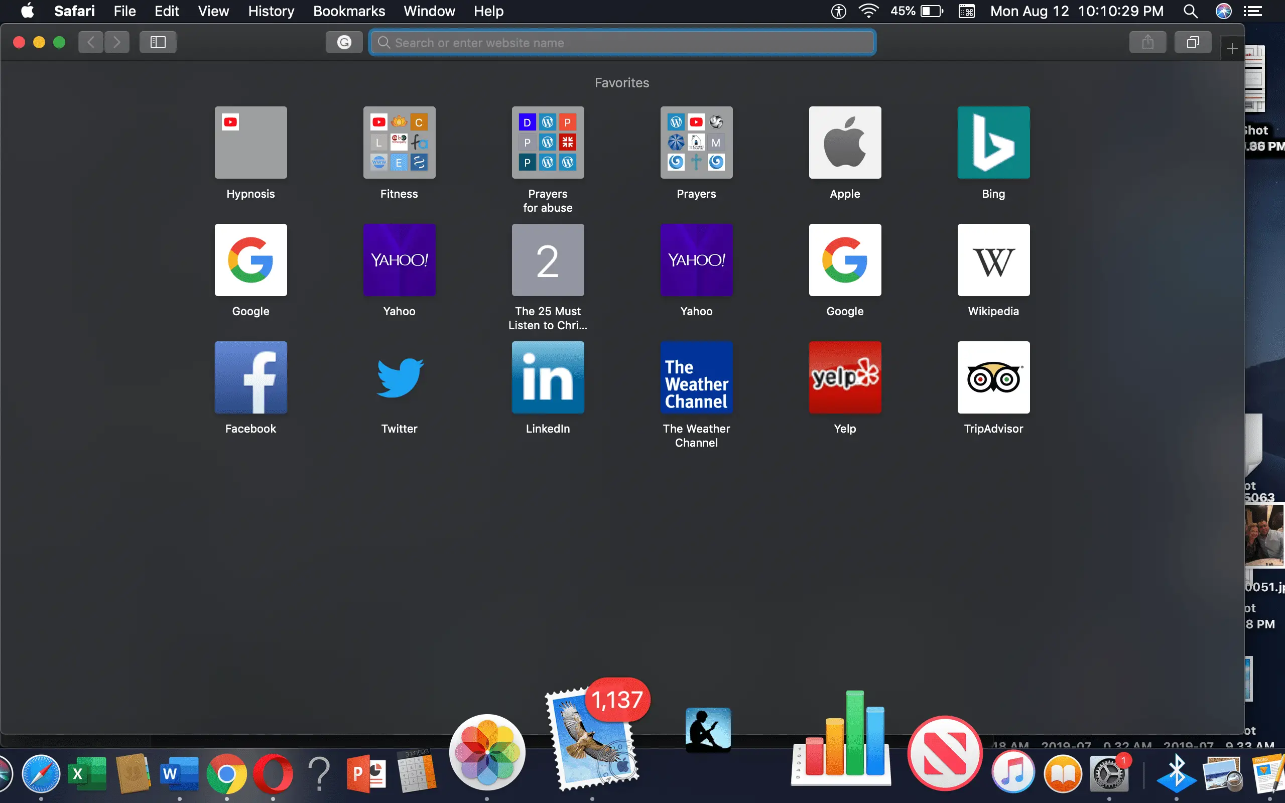 Captura de tela mostrando como reorganizar os ícones no Dock.