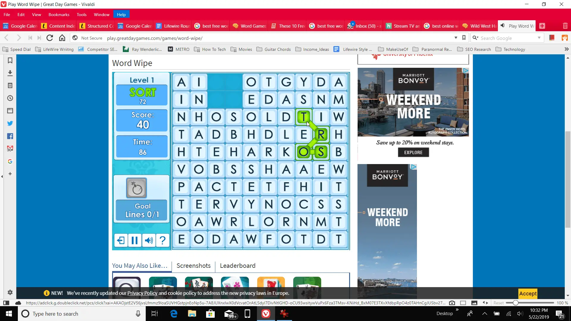 Captura de tela de jogar Word Wipe