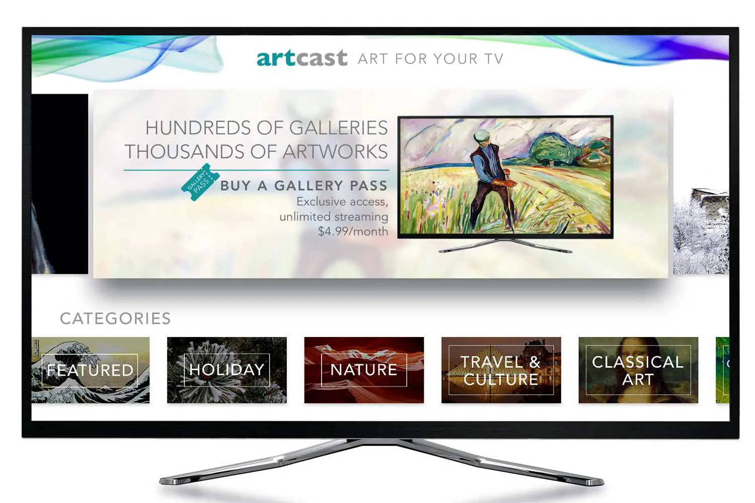 Menu Artcast Lite - Versão Apple TV