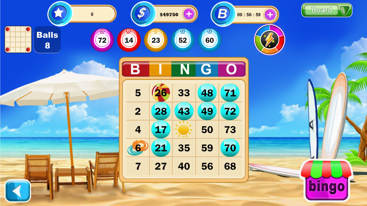 Captura de tela de jogar Surf Bingo