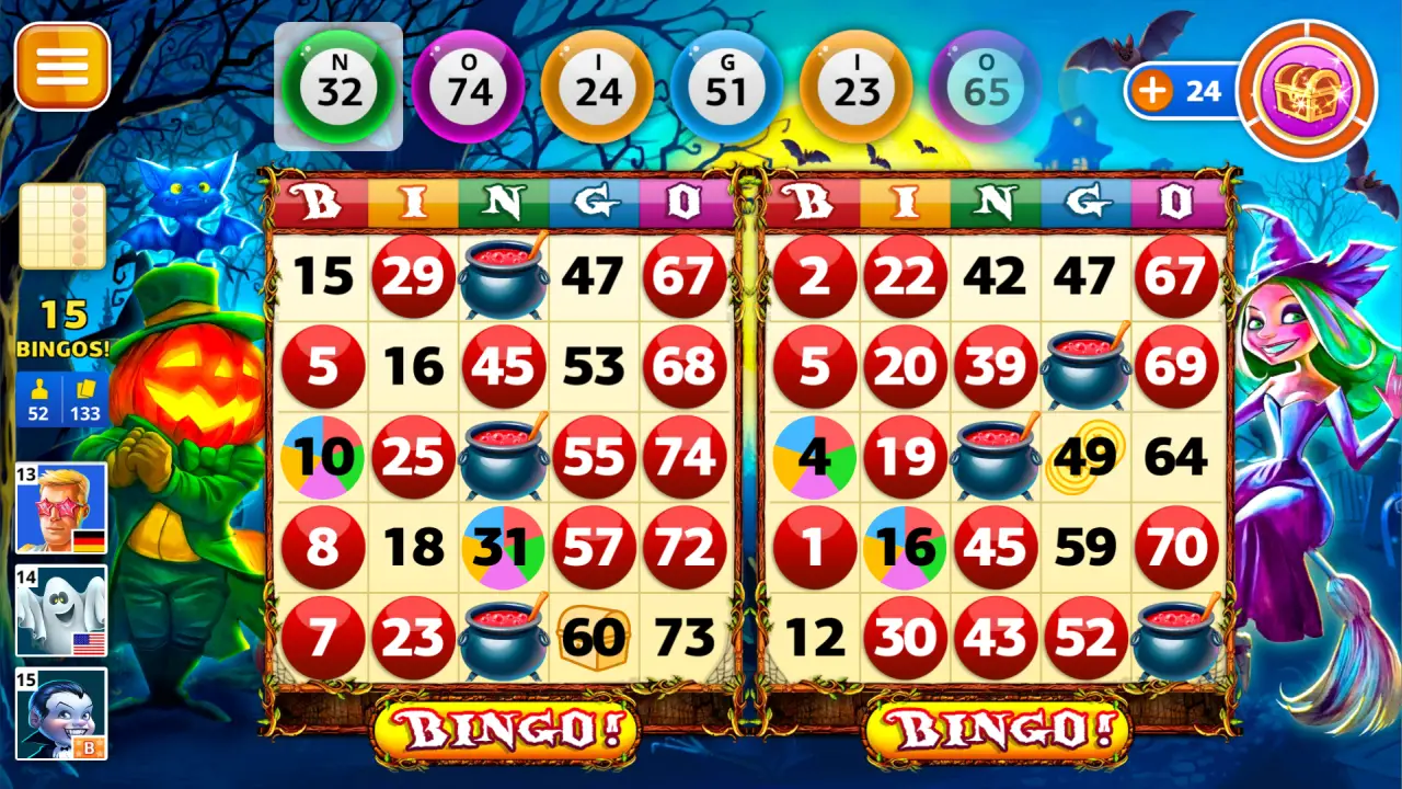 Captura de tela de como jogar Halloween Bingo