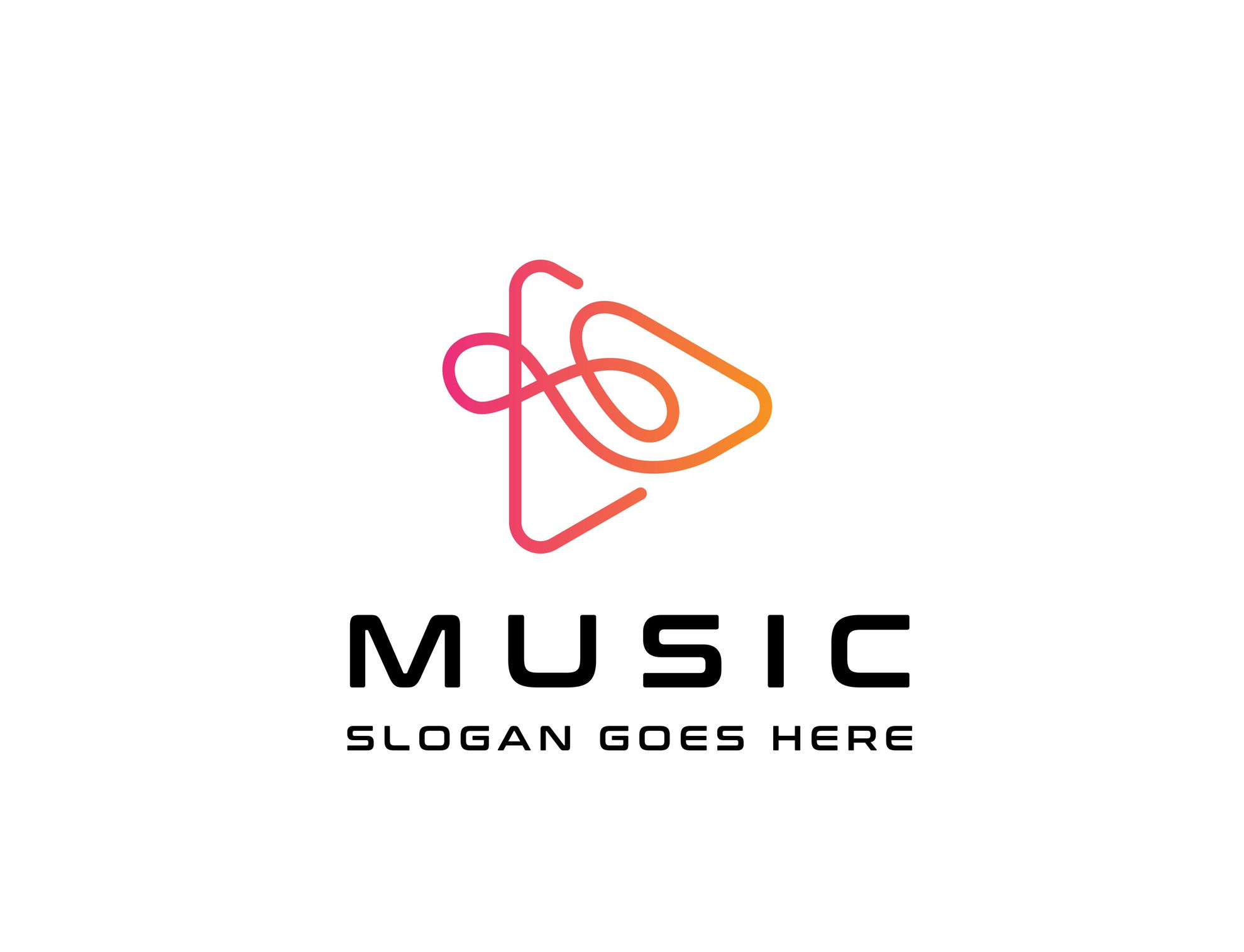 Maquete do logotipo da música
