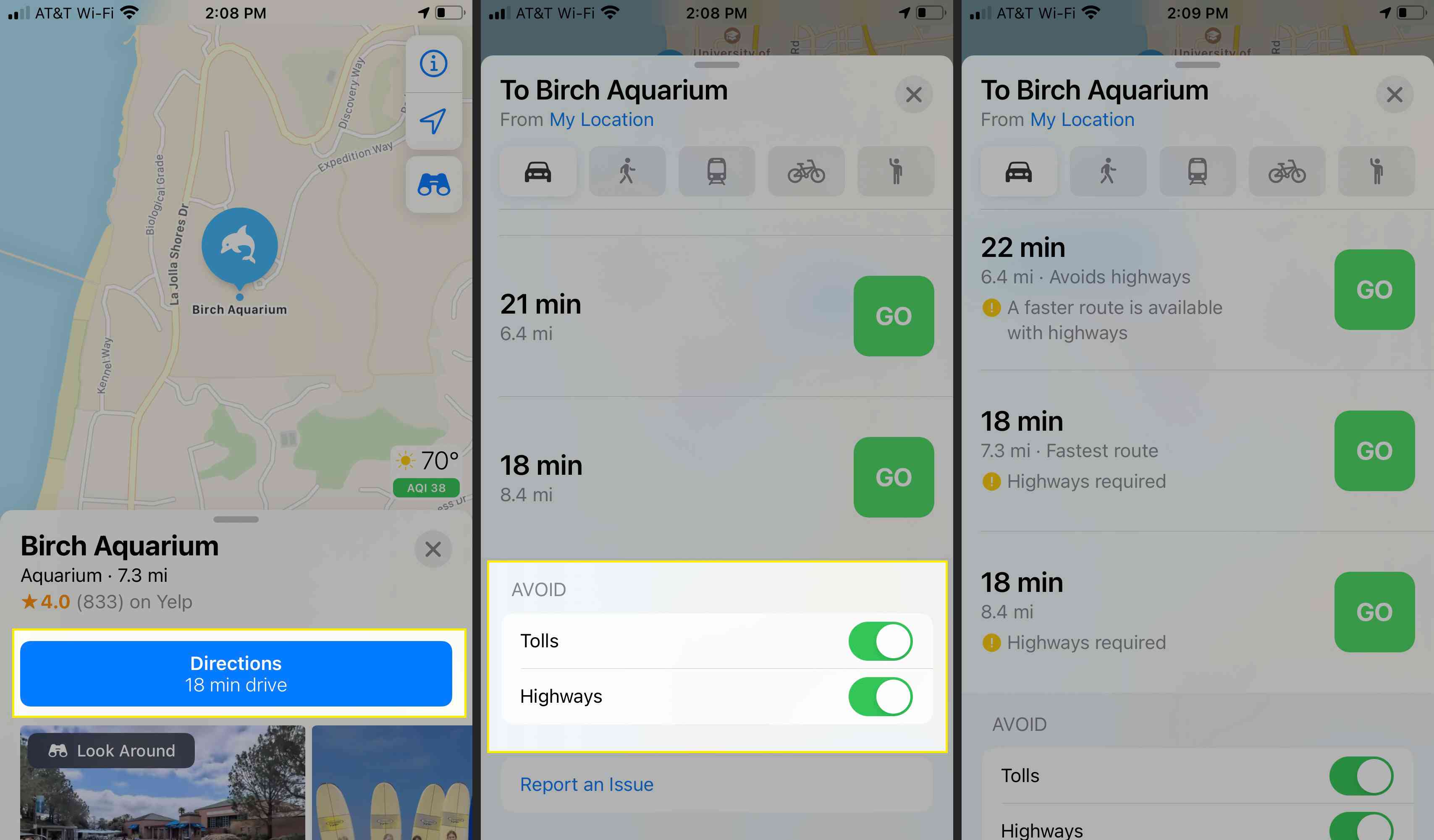 Apple Maps Evita telas de pedágios e rodovias