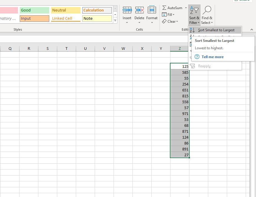 Inserindo dados no Excel