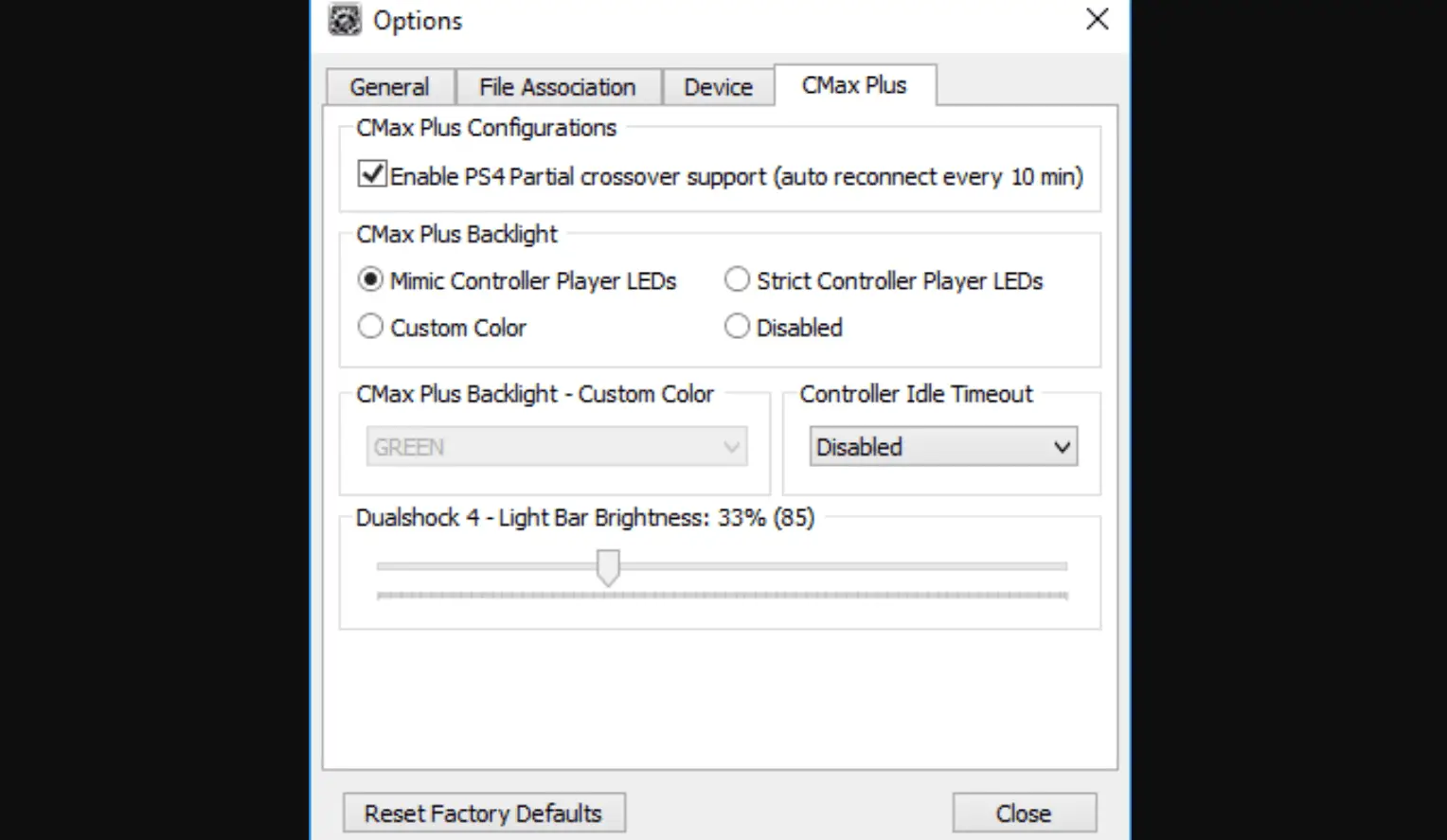 Habilitando o suporte de crossover parcial do PS4 no CronusMAXPlus