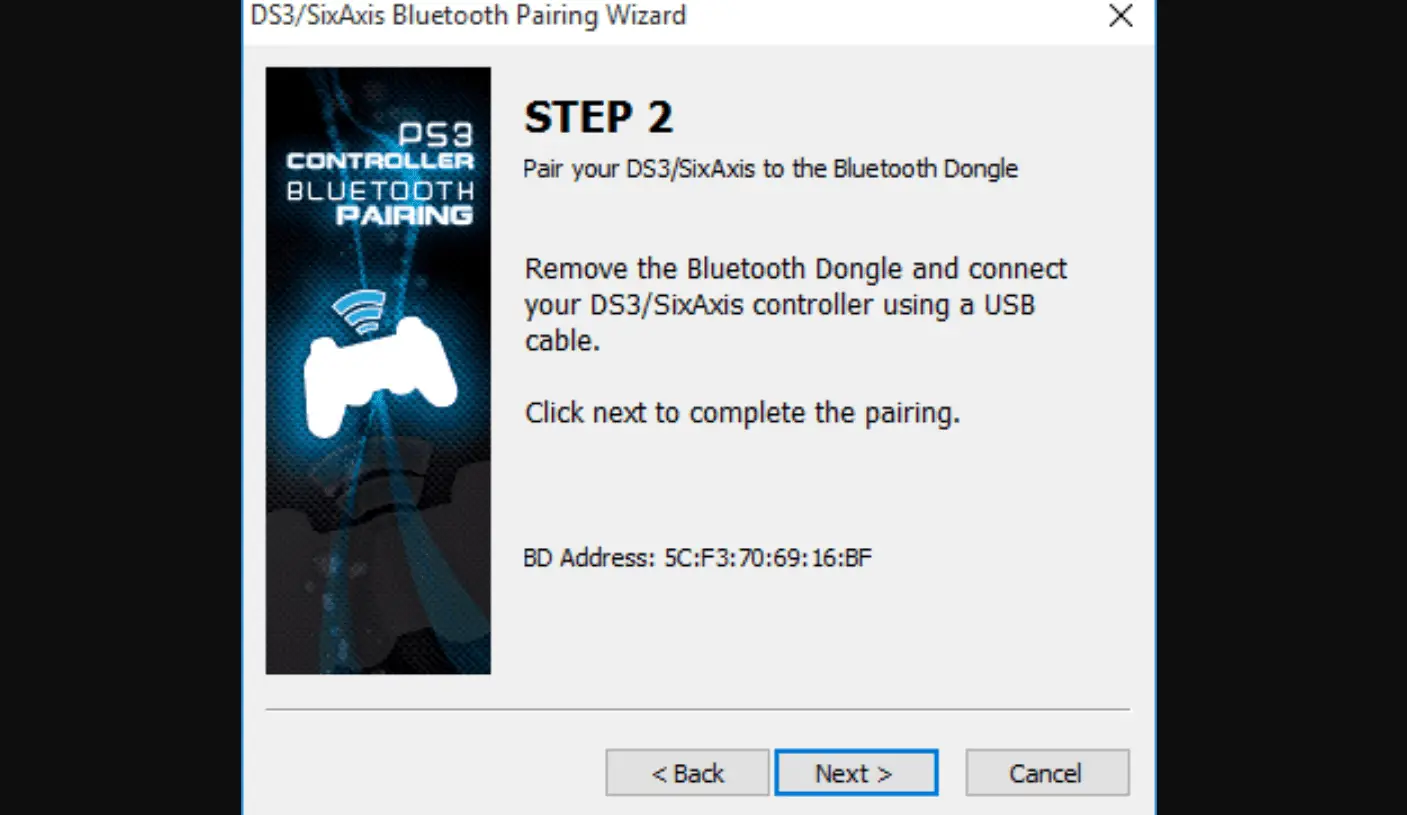 Encontrar o endereço MAC Bluetooth no DS3