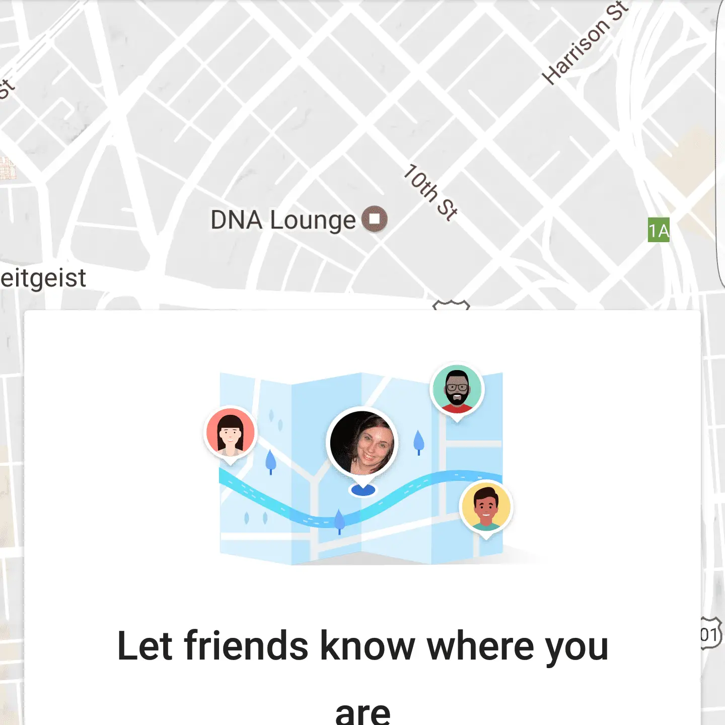 Captura de tela do google maps