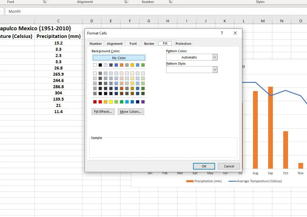 Caixa de diálogo Formatar Células no Excel
