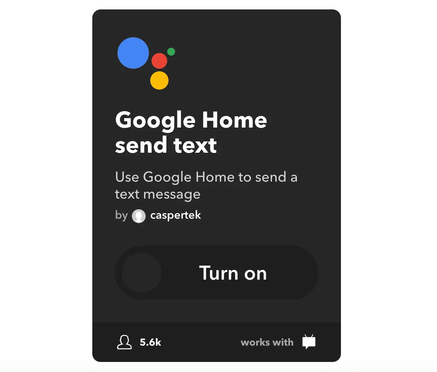 Google Home Enviar Texto