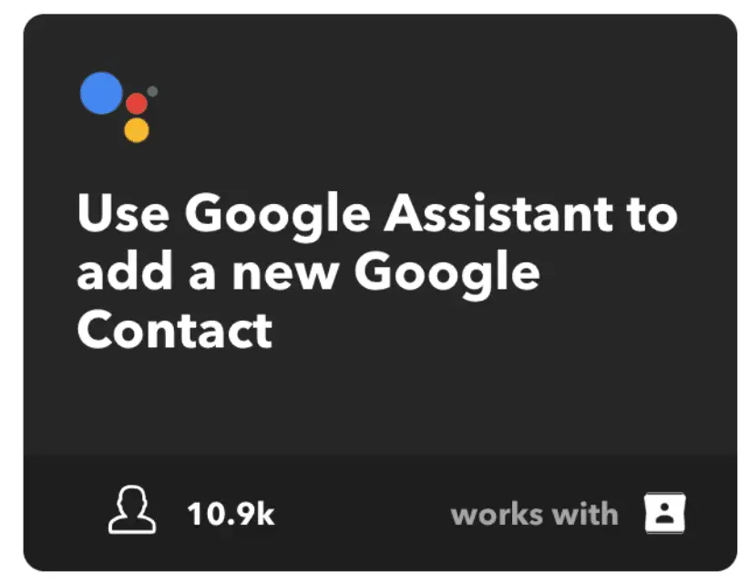 Google Home Adicionar um contato