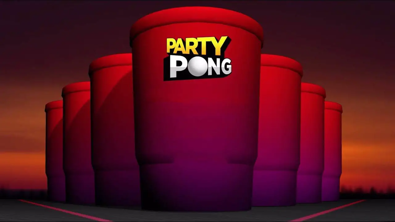 captura de tela do jogo de pong de festa