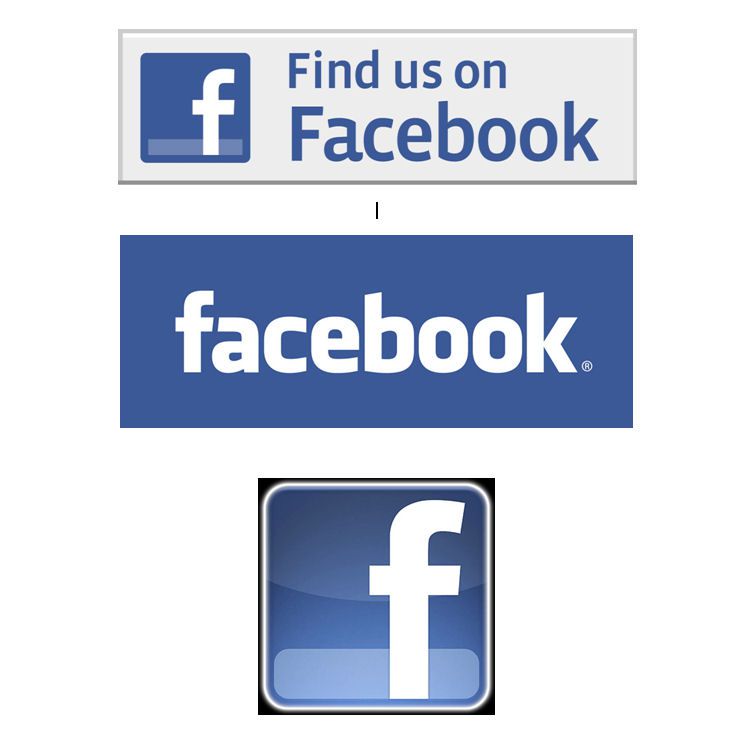 Colagem de logotipos do Facebook mostrando a marca do Facebook.