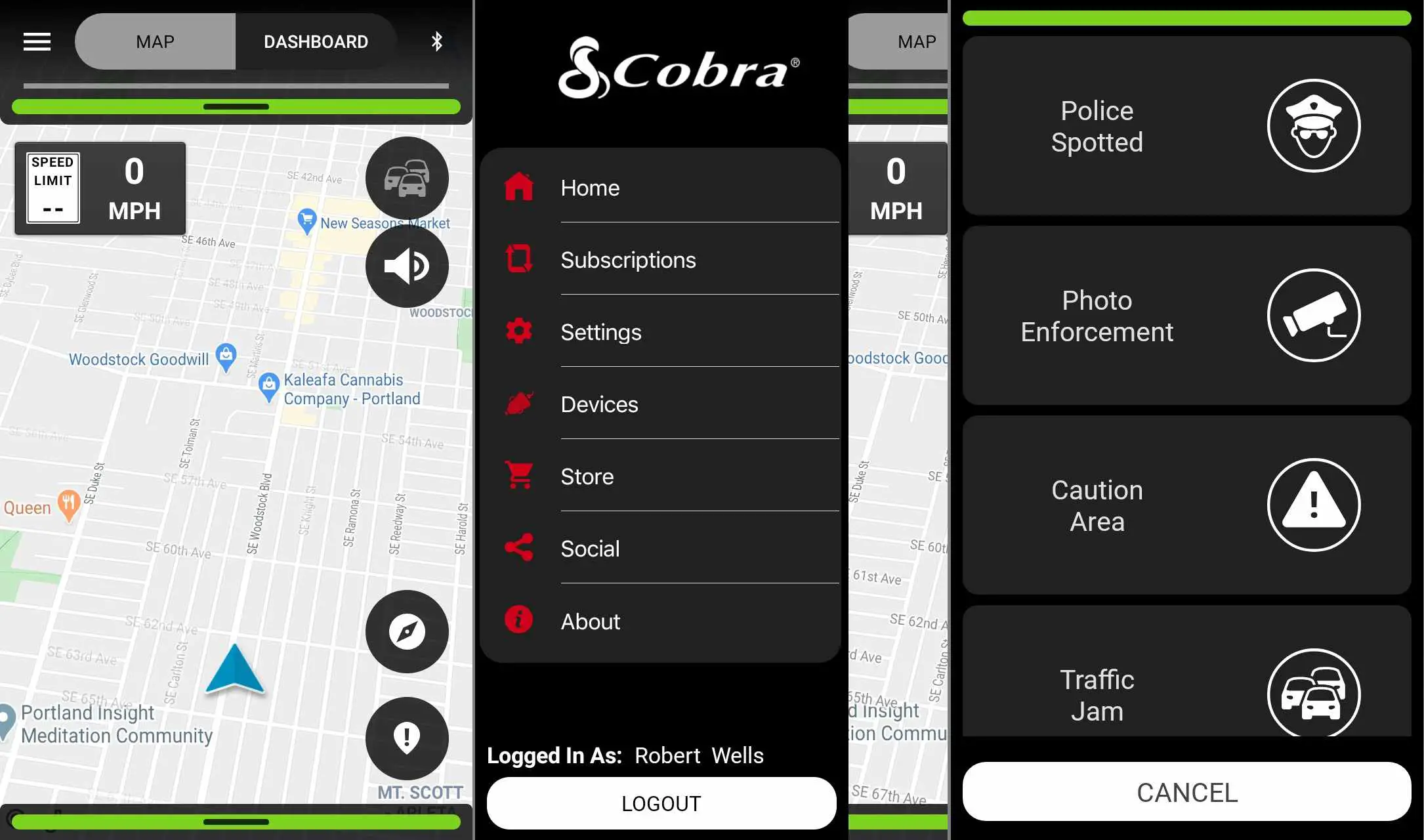 Aplicativo Cobra iRadar Android