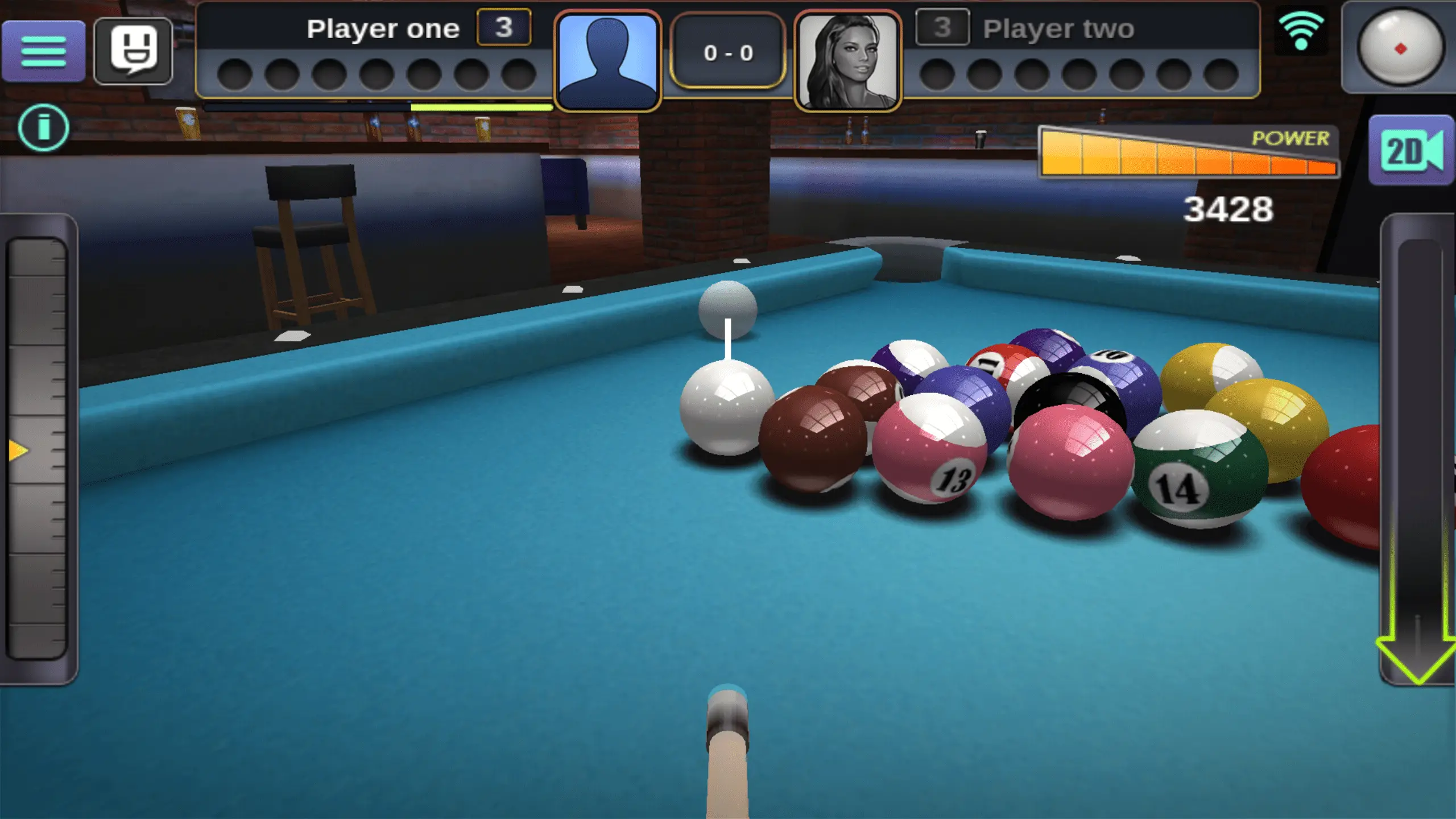 Jogabilidade 3D Pool