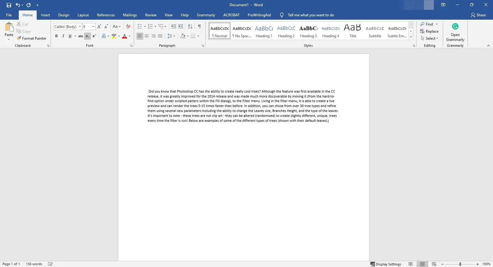 Texto colado de um PDF no Microsoft Word.