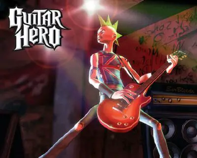 Personagem guitarrista em Guitar Hero para PS2