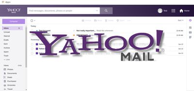 Mensagens importantes do Yahoo Mail primeiro