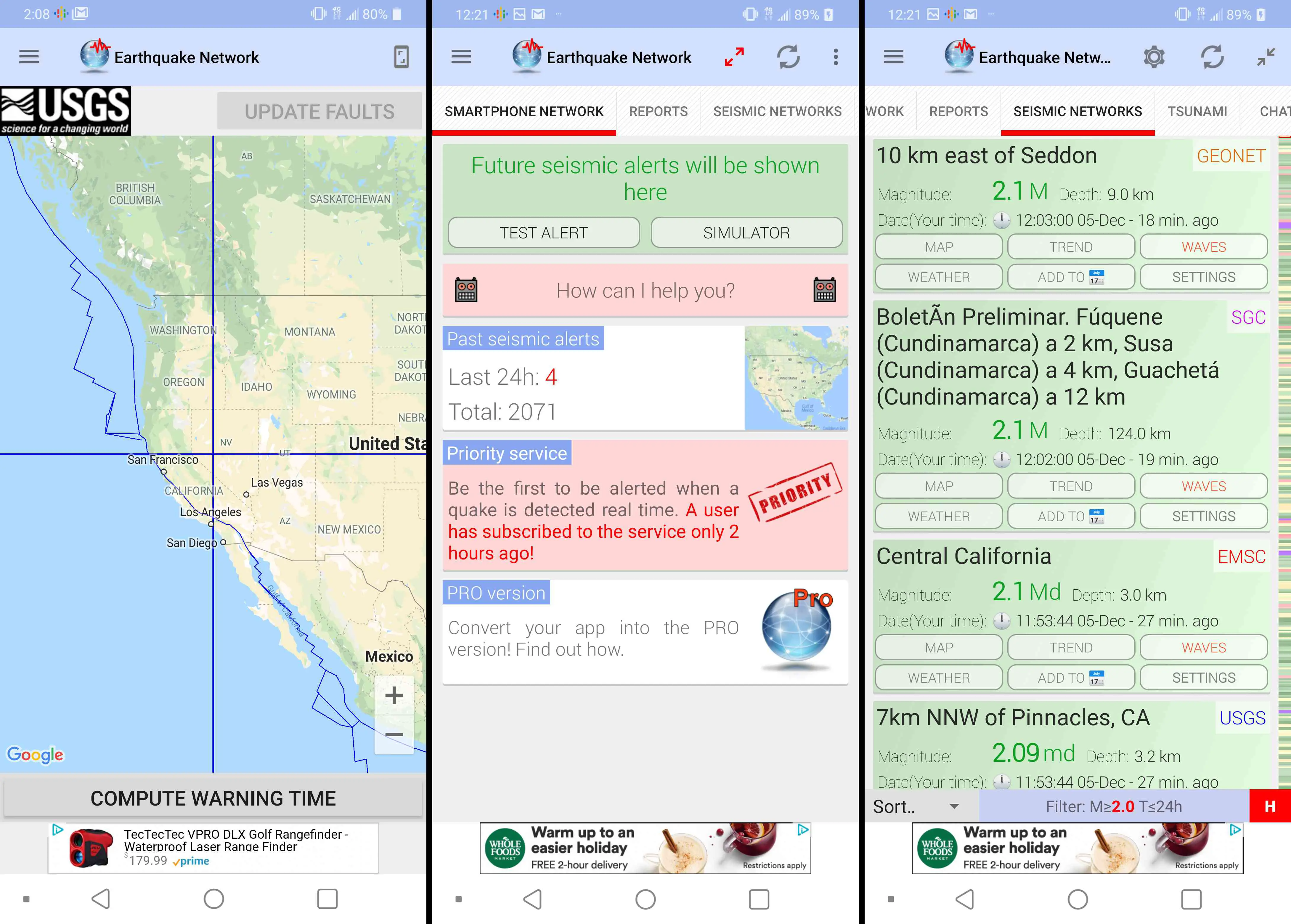 The Earthquake Network App