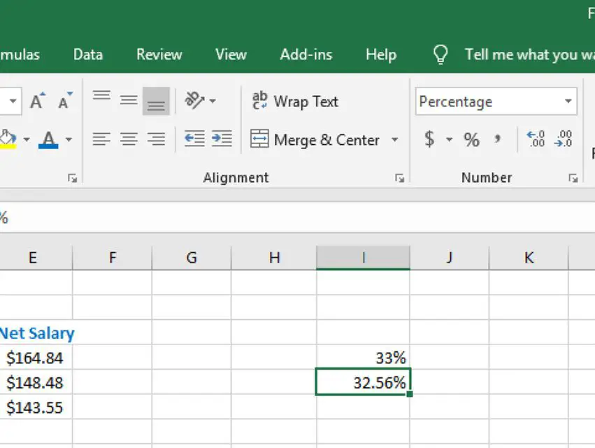 Aplicação de formatação percentual no Excel