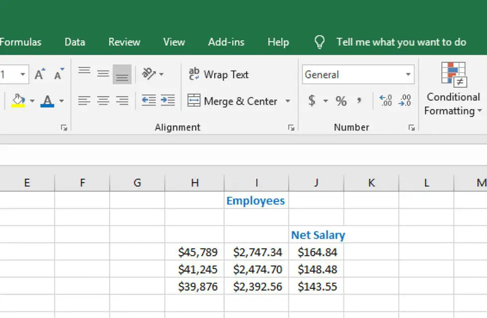 Opções de formatação na guia inicial da faixa de opções no Excel