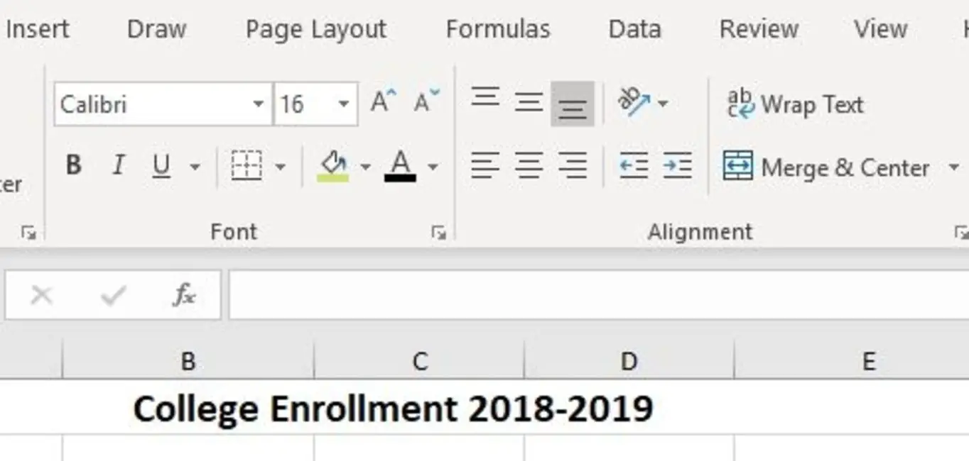 Formatando uma captura de tela do banco de dados Excel
