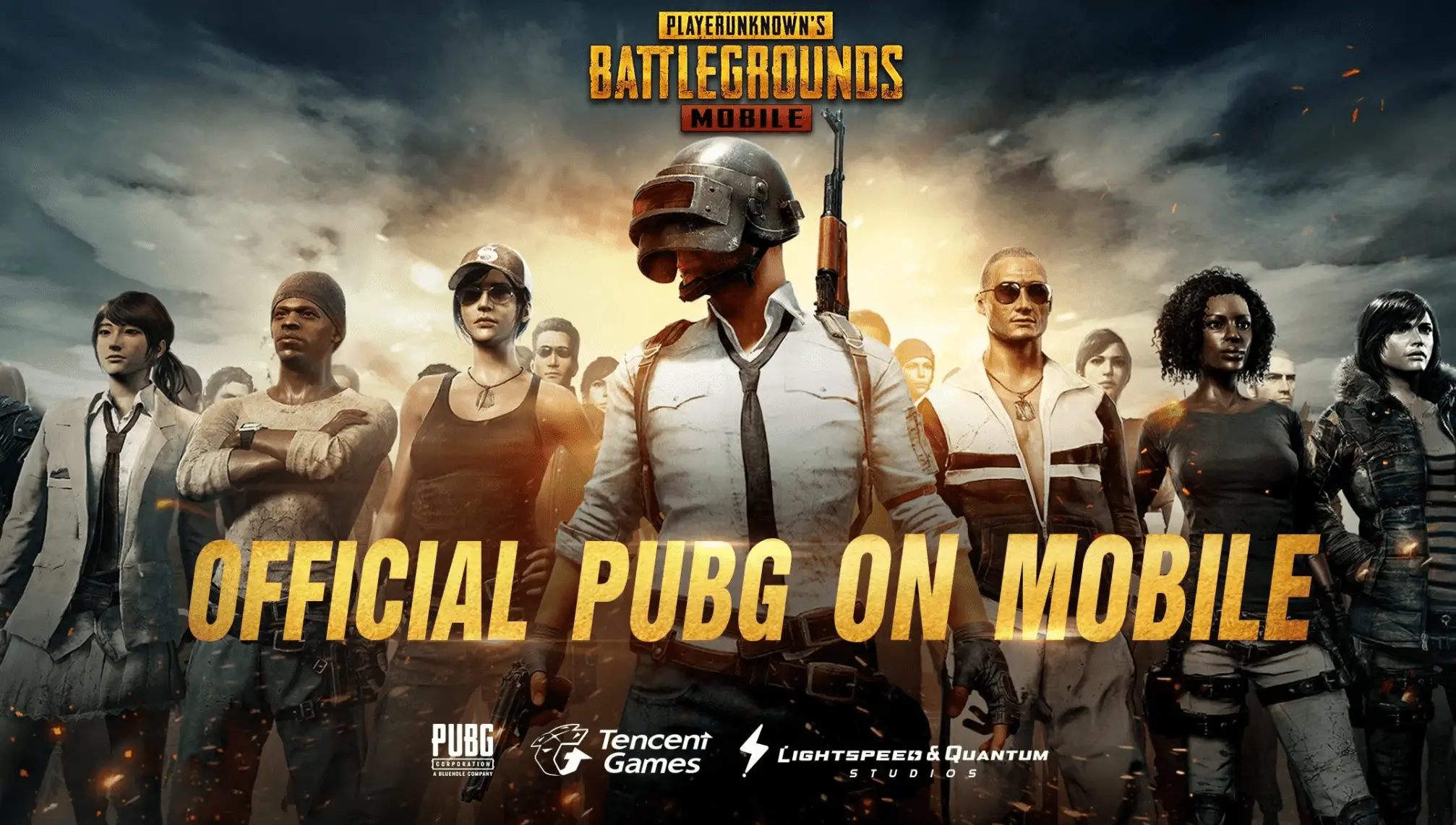 Captura de tela da página oficial do jogo PUBG MOBILE