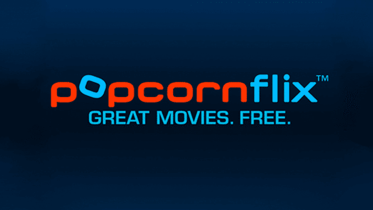 Captura de tela do logotipo da Popcornflix