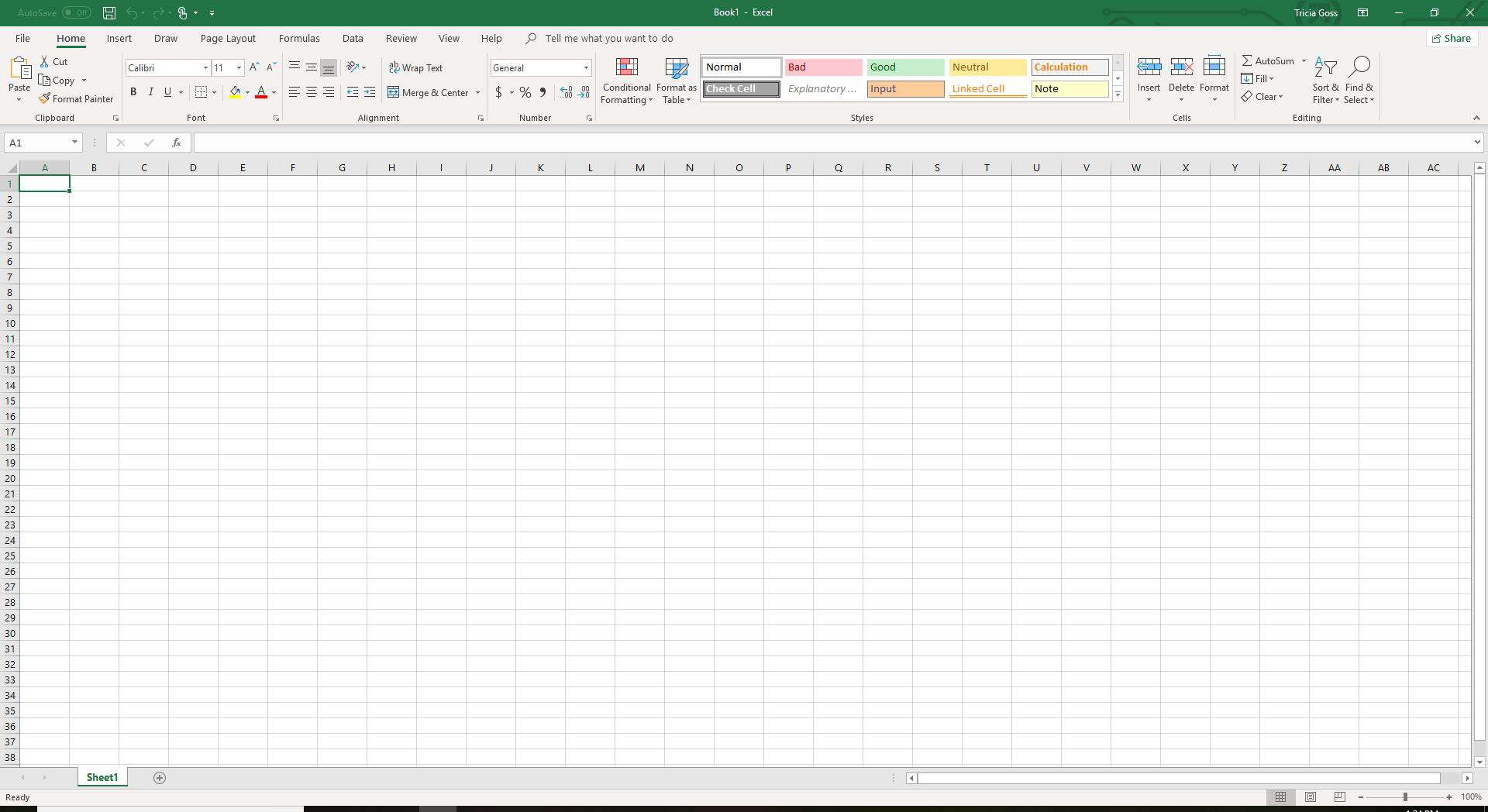 Planilha Excel básica