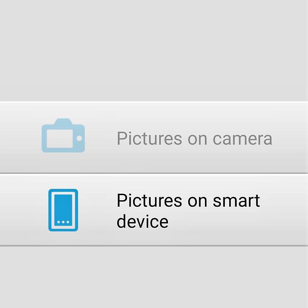 Imagem da tela de fotos de exibição do Nikon Wiireless Mobile Utility