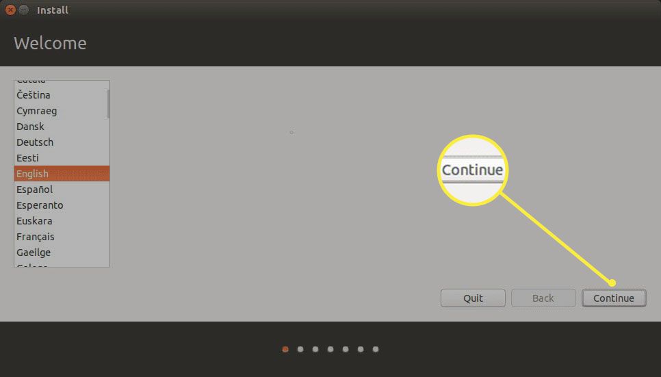 Ubuntu Installer Choose Language