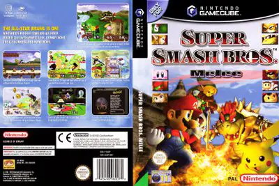 Super Smash Bros para a arte da caixa do GameCube